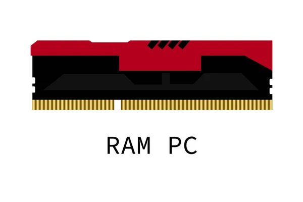 Ordenador Tarjetas Memoria Ram Vector Icono Memoria Vector Icono Ram — Archivo Imágenes Vectoriales