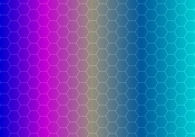 Honeycomb texture. Hexagon multicolored  textured background.  Colorful background. 