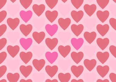 Love abstract background with hearts