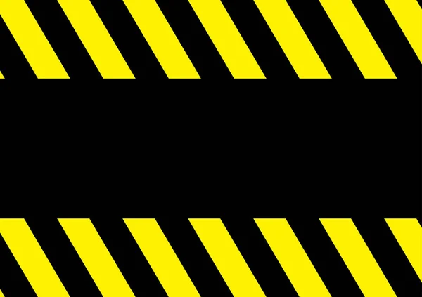 Caution Safety Banners Black Yellow Striped Blank Warning Background — Stock Vector