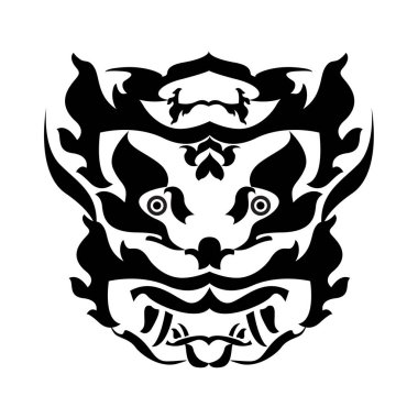 Soyut Kaplan logosu örnekleme şablonu tasarımı