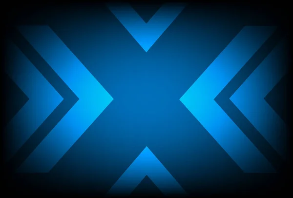 Flèches Sur Fond Bleu Foncé Contexte Abstrait Techno Fond — Image vectorielle