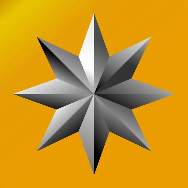 Abstraktní Ikona Hvězdy Vektorová Ilustrace — Stockový vektor