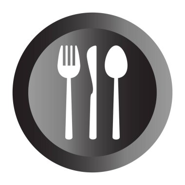 Çatal ve bıçak. vektör illüstrasyonu.