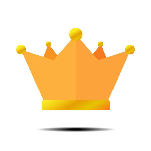 Coroa Ouro Rei Rainha Princesa Coroa Campeões Vencedor Outros Ilustração — Vetor de Stock