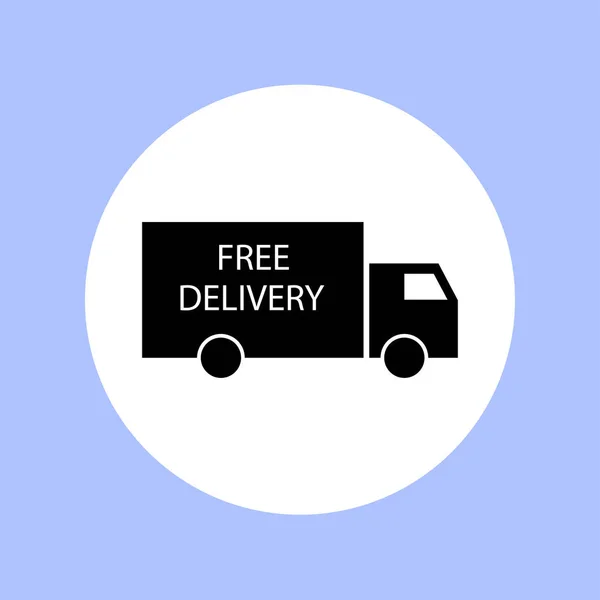 Delivery Sign Vector Icon Truck Icon Vector Illustration — Stock Vector
