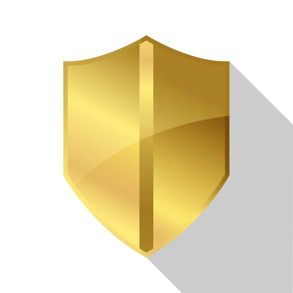 Golden Badge Witte Achtergrond Vectorillustratie — Stockvector