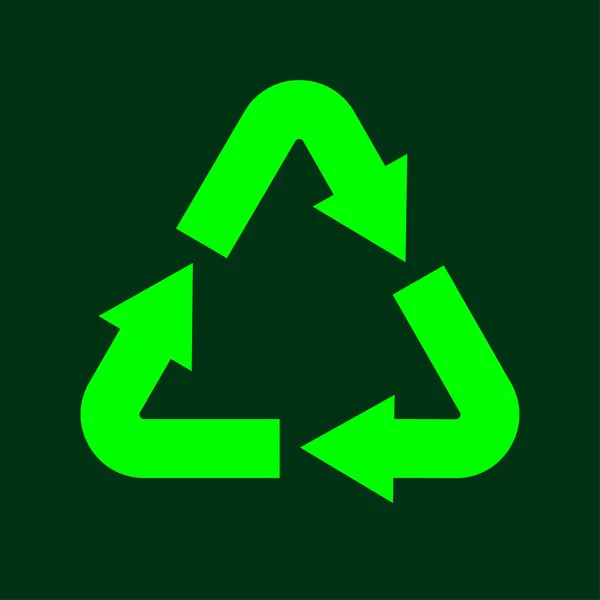 Icône Recyclage Symbole Technologie Vectorielle Illustration Vectorielle — Image vectorielle
