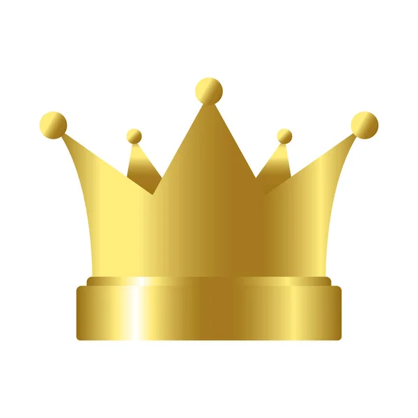 Coroa Ouro Rei Rainha Princesa Coroa Campeões Vencedor Outros Ilustração — Vetor de Stock