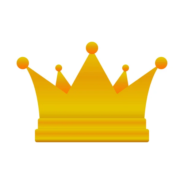 Corona Oro Rey Reina Corona Princesa Campeones Ganador Otros Ilustración — Vector de stock