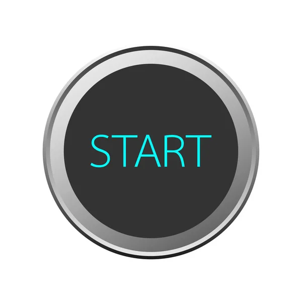 Power Switch Icons Vector Buttons Start Stop Button — Vector de stock