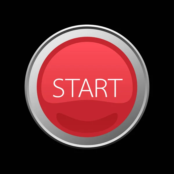 Power Switch Icons Vector Buttons Start Stop Button — Vetor de Stock
