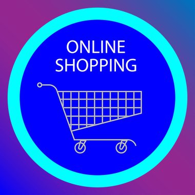 Çevrimiçi Alışveriş Aracı Simgesi Vektör Sanatı, Simgeler ve Grafikler 