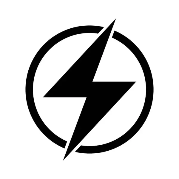 Lightning Icon Illustration Electric Power Vector Logo Design Element Lightning — Stock Vector