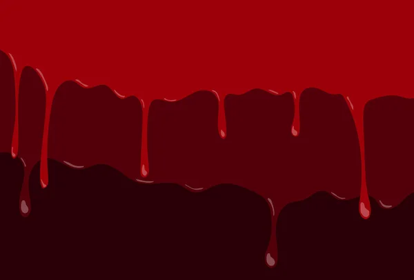 Blod Droppar Mörk Bakgrund Vektorillustration — Stock vektor