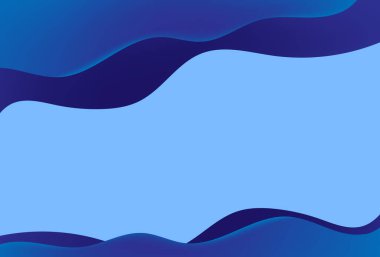 soyut mavi dalga arkaplanı, vektör illüstrasyonu