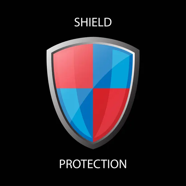 Icône Protection Bouclier Logo Protection Bouclier — Image vectorielle