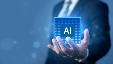 Yapay Zeka (Yapay Zeka) Analiz Bilgileri. Yapay zeka ajanı ve üretken. Robotik işlemler otomasyon ve veri analizi. Teknoloji ve bilim konsepti