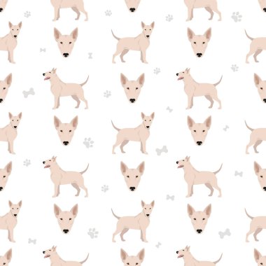 Boğa teriyeri kusursuz desen. Vektör illüstrasyonu