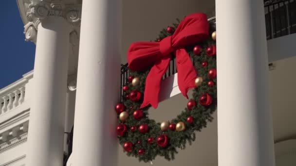Bílý Dům Nový Rok Washington Spojené Státy Americké — Stock video