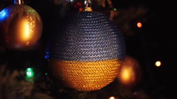 Χριστούγεννα Ουκρανία Χριστουγεννιάτικο Δέντρο Πρωτοχρονιά Ευτυχισμένο Νέο Έτος — Αρχείο Βίντεο