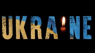 Ukrayna 'da savaş. Ukrayna bayrağı. Ülkenin ulusal sembolü. Ukrayna 'da kriz. Savaş Yok.