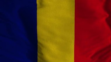 Romania flag. Animation of the Romania flag.