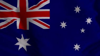 Australia Flag. Seamless loop animation of the Australia Flag. 4K