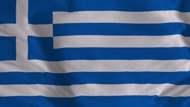 Bandiera Della Grecia Animazione Loop Senza Soluzione Continuità Della Bandiera — Video Stock