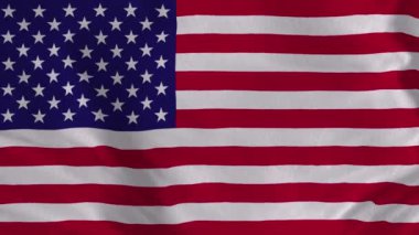 Amerikan Bayrağı. Amerikan Bayrağı 'nın kusursuz döngü animasyonu. 4 bin. 3D animasyon Ulusal Bayrak