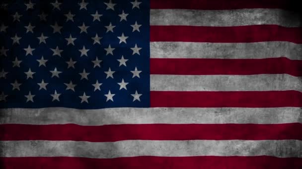Bandera Americana Animación Bucle Sin Fisuras Bandera Americana Animación Bandera — Vídeo de stock