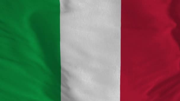 Piękny Widok Włoskiej Flagi Wideo Flaga Macha Wideo Włoska Flaga — Wideo stockowe