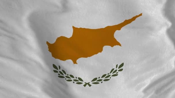 Drapeau Chypre Résolution Haute Qualité — Video