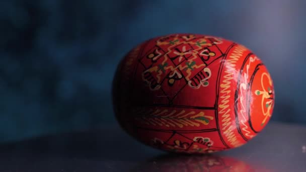 Пасхальне Яйце Традиційні Орнаменти Пасхальних Яйцях Християнське Свято — стокове відео