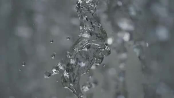 Großaufnahme Sauberes Wasser Zeitlupenwasser — Stockvideo