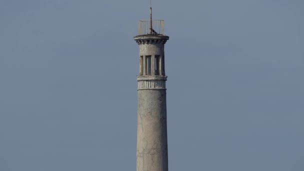 Luchtfoto Van Peggy Cove Lighthouse Bij Sunset Atlantic Coastline Halifax — Stockvideo