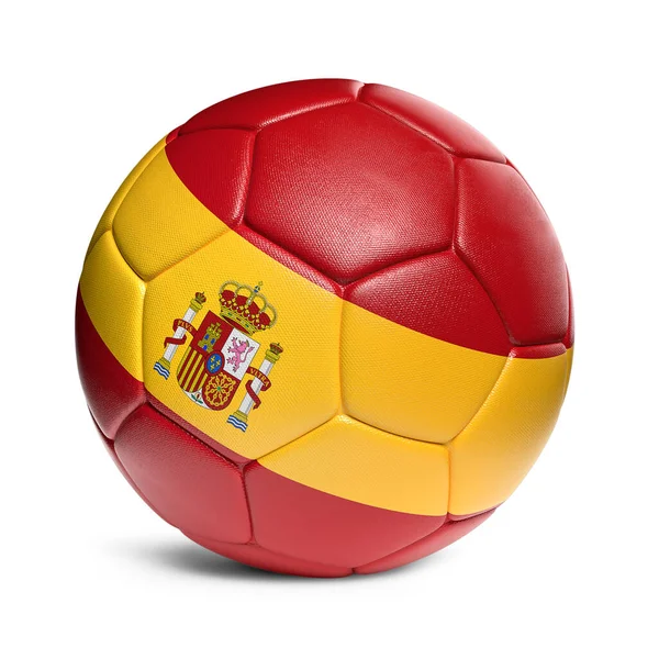 Іспанський Футбольний Оформленням Прапора — стокове фото