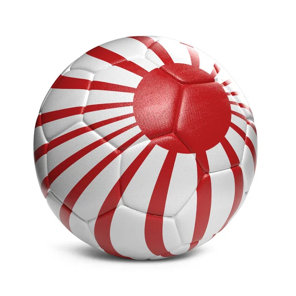 Футбольный Мяч Японии Дизайном Флага Страны — стоковое фото