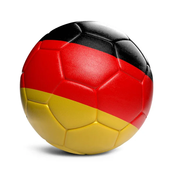 Deutschland Fußball Ball Mit Länderflaggen Dekoration — Stockfoto
