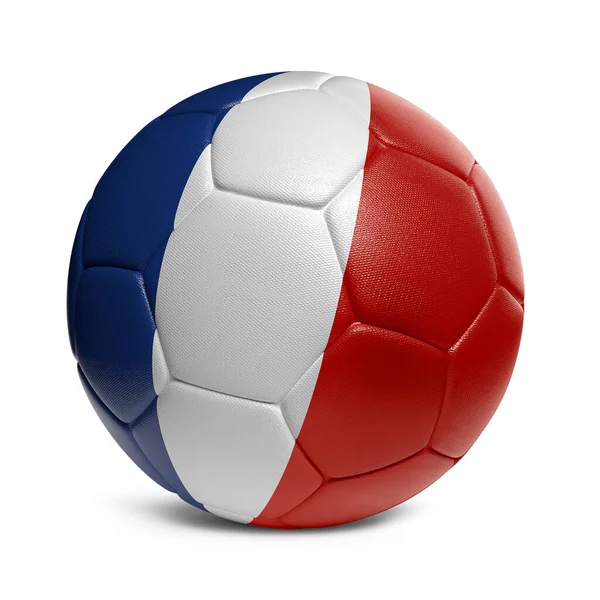 Bola Sepak Bola Perancis Dengan Dekorasi Desain Bendera Negara — Stok Foto