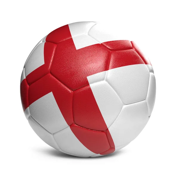 England Fußball Ball Mit Länderflaggen Dekoration — Stockfoto