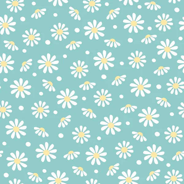 Nahtloses Blumenmuster Von Gänseblümchen Kann Für Tapeten Karten Verpackungen Muster — Stockfoto