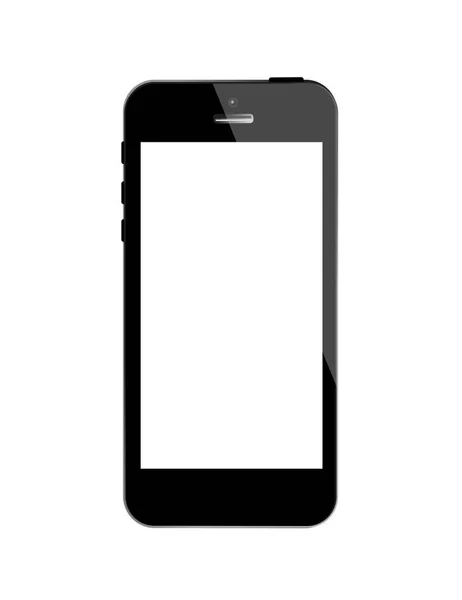Чорний Мобільний Телефон Векторні Ілюстрації — стоковий вектор