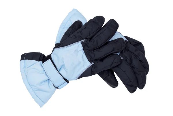 白い背景に隔離された2本の冬の手袋 — ストック写真