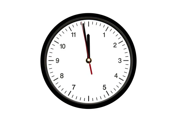 Wall Clock Isolated White Background — Stock Photo, Image