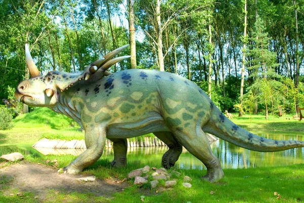 Dinosaurio Styracosaur Styracosaurus Albertensis Parque Jurásico Colección Dinosaurios — Foto de Stock