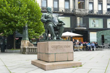 OSLO, NORWAY - AUGUST 26, 2016: Christian Krohg Statue in Oslo in Norway 