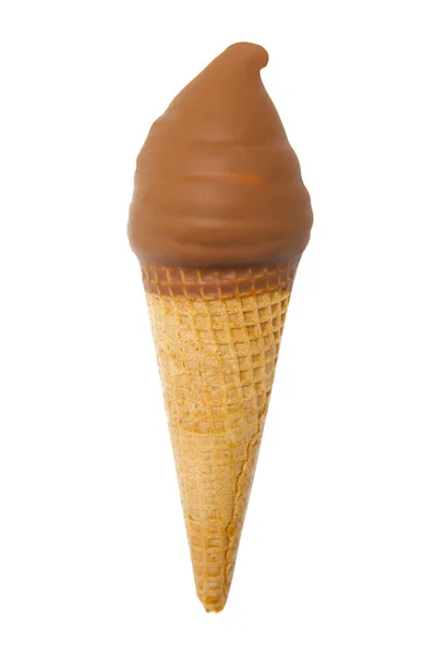 배경에 고립된 아이스크림 원추형 — 스톡 사진