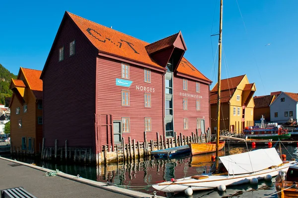 Bergen Norsko Června 2018 Exteriér Norského Rybářského Muzea Bergenu Norges — Stock fotografie