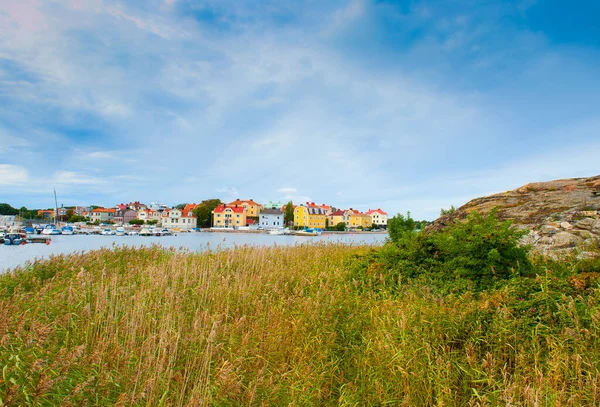 Scandinavische Architectuur Met Houten Kleurrijke Huizen — Stockfoto